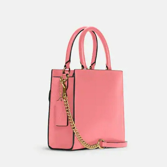 Coach Mini Pepper Crossbody Pebbled Leather Bag Crossbody | Taffy | C6778 - Picture 3 of 16